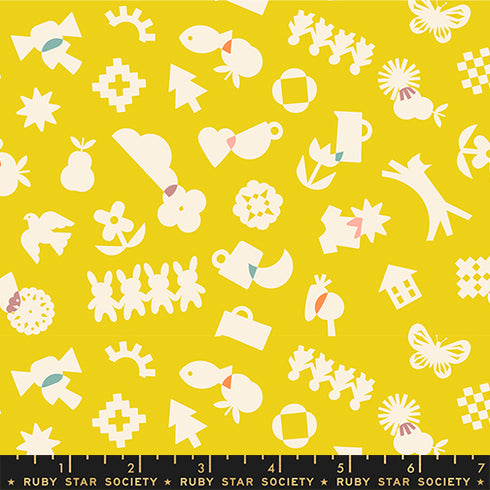 PREORDER Paper Cuts 2 All Good in Starfruit RS1108 12 - Ruby Star Society Sold by the Half Yard